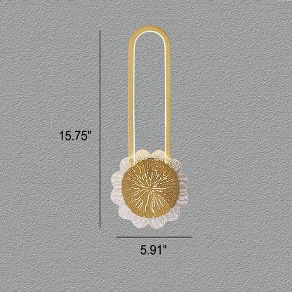 Industriell minimalistisk LED-vägglampa med kopparring