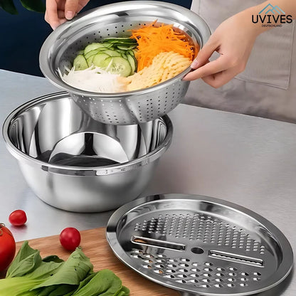 Carvallo - 6-i-1-bassäng i rostfritt stål