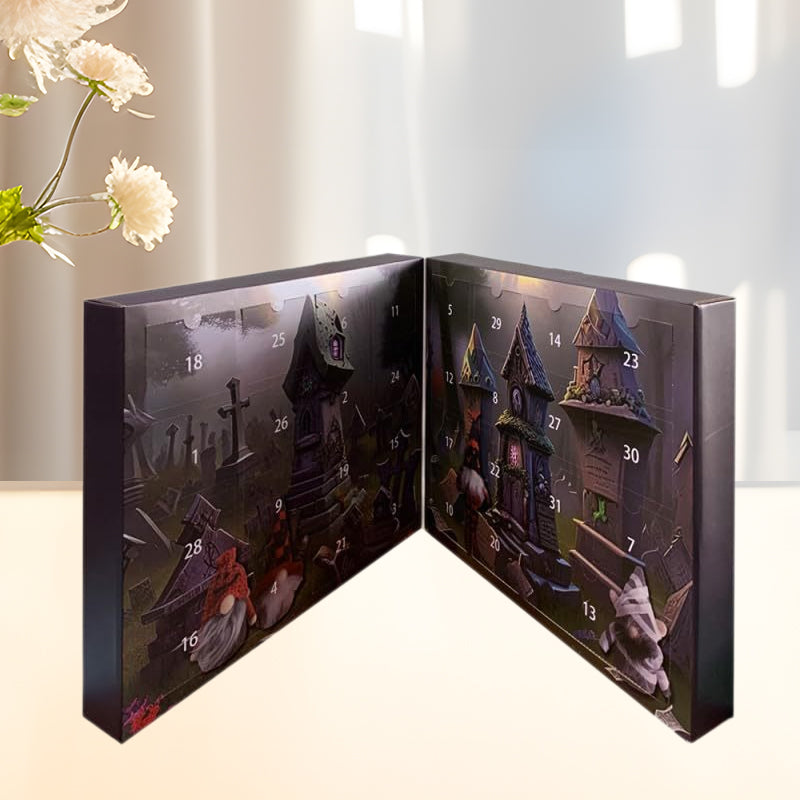 Carvallo - 24 Handgjorda Plyschdvärgar för Festlig Stämning