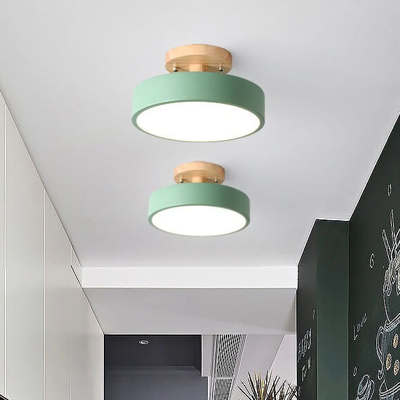 Skandinavisk Stil Rund LED Semi-Inbyggd Taklampa
