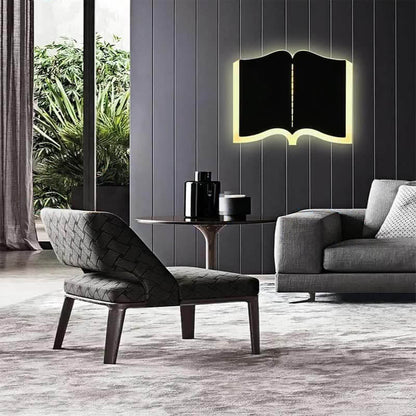 LichtHaus - Bokformad LED-vägglampa med järn