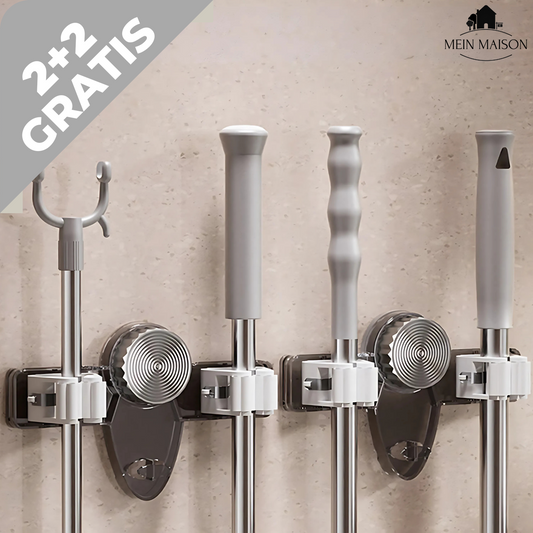 Carvallo | GripMates – Säker hållning för kvastar & mopp utan borrning