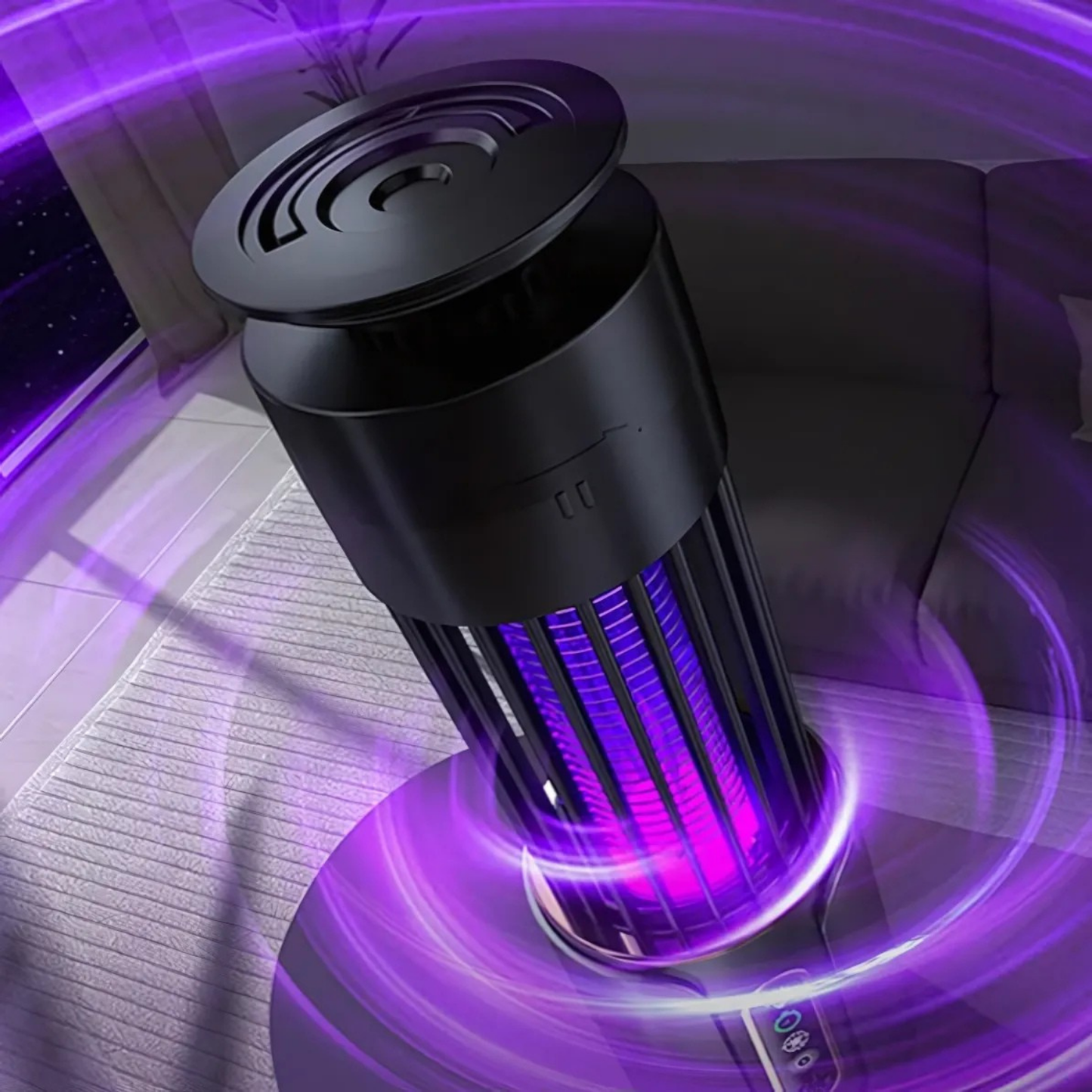 Carvallo Elektrisk mygglampa | USB uppladdningsbar | Tyst & kemikaliefri | Insektsdödare för inomhus & utomhus