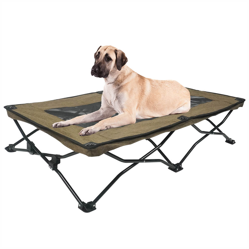 Andningsbar Fuktresistent Fällbar Hög Camping Säng Stor Hundefröjd
