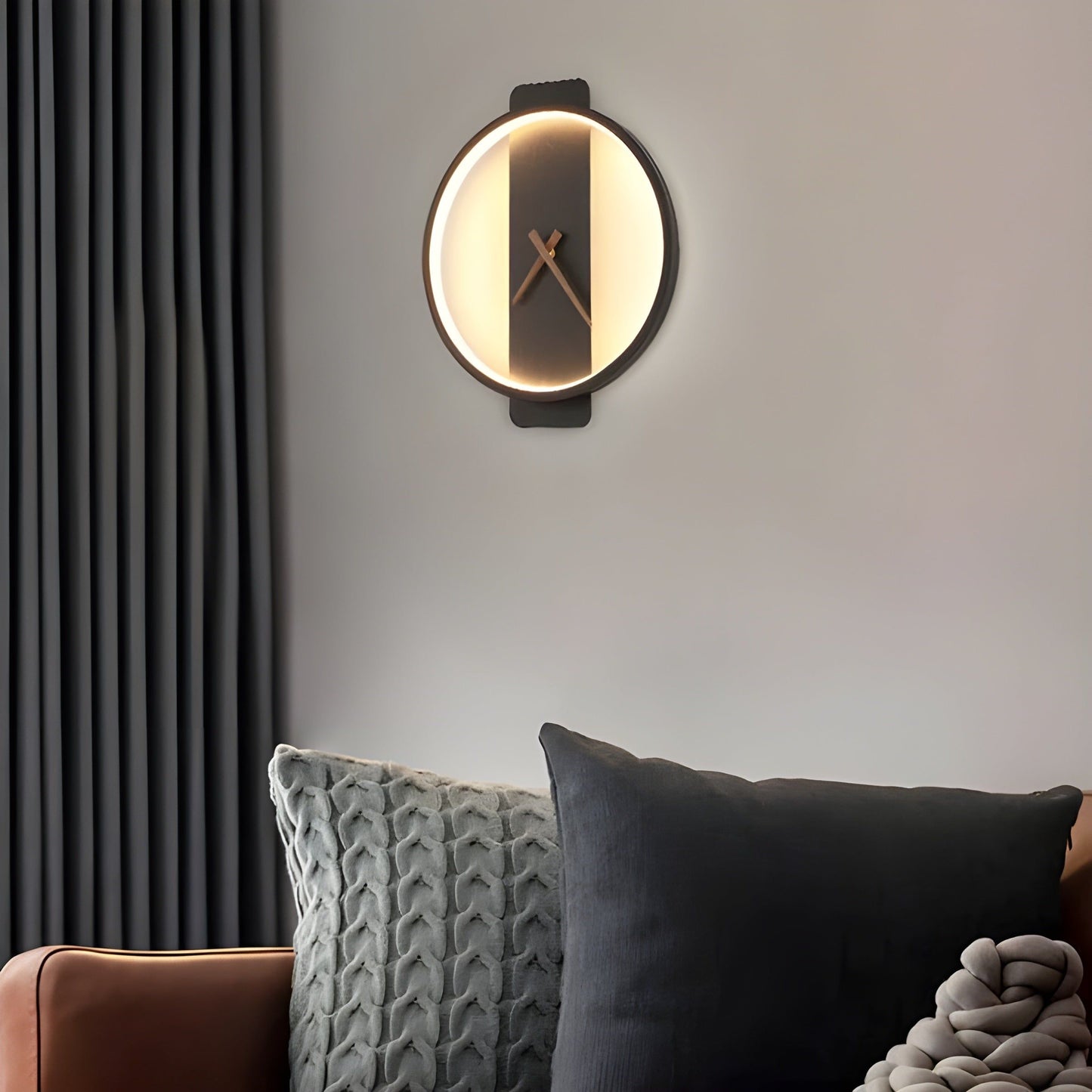 TimeLight - Modern justerbar LED-vägglampa i klockform