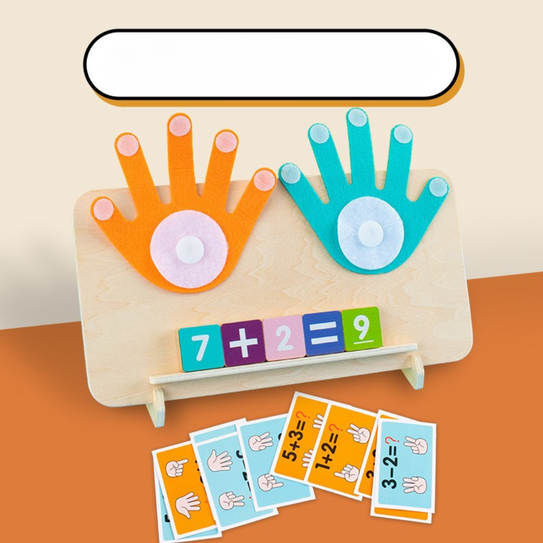 Montessori matematik finger lärande spel