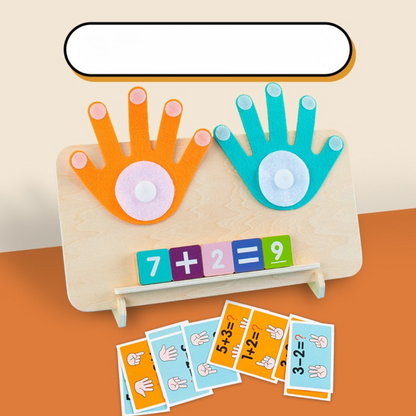 Montessori matematik finger lärande spel