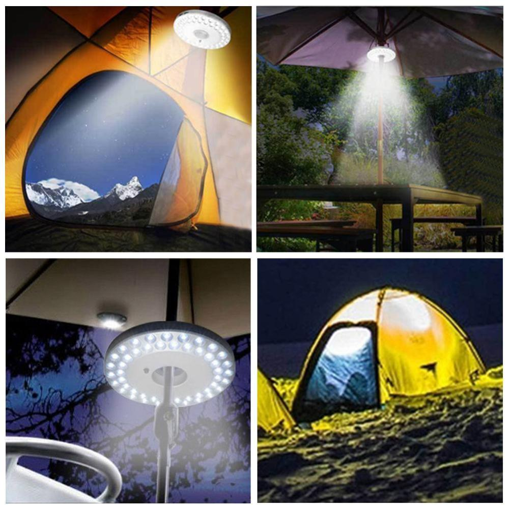 Solar LED Campinglampa – Bärbar, hängande tältbelysning för utomhusaktiviteter