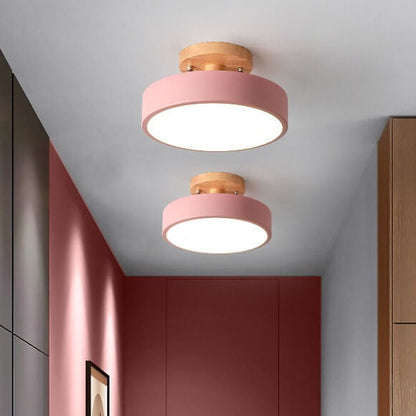 Skandinavisk Stil Rund LED Semi-Inbyggd Taklampa