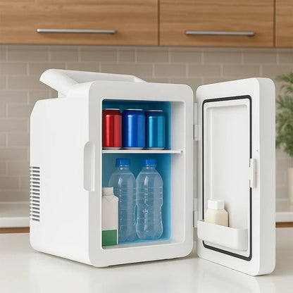 Mini Kylskåp Spegeldörr Portabel 12L Kylare