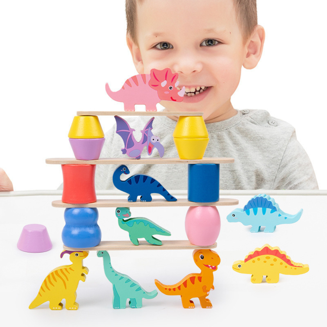 Montessori Dinosaur Stapelspel