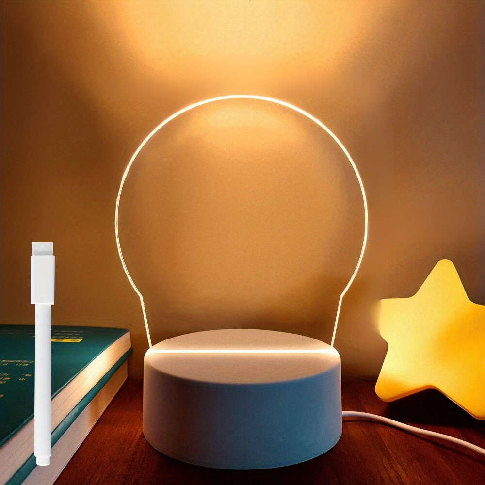 NoteGlow - LED Notitietavla Nattlampa med USB Strömförsörjning