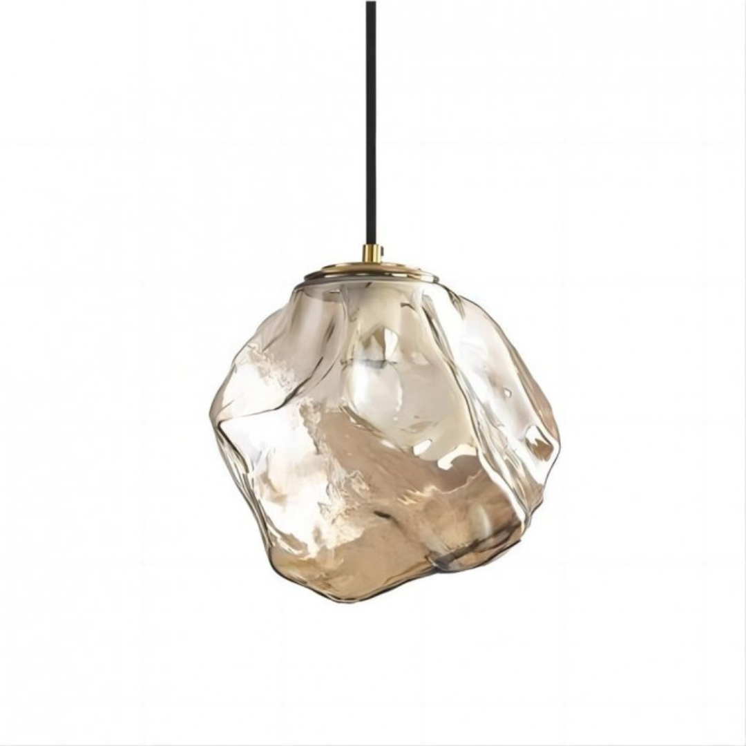 Lumenos Vita | Hänglampa av glas och koppar med varmt LED-ljus