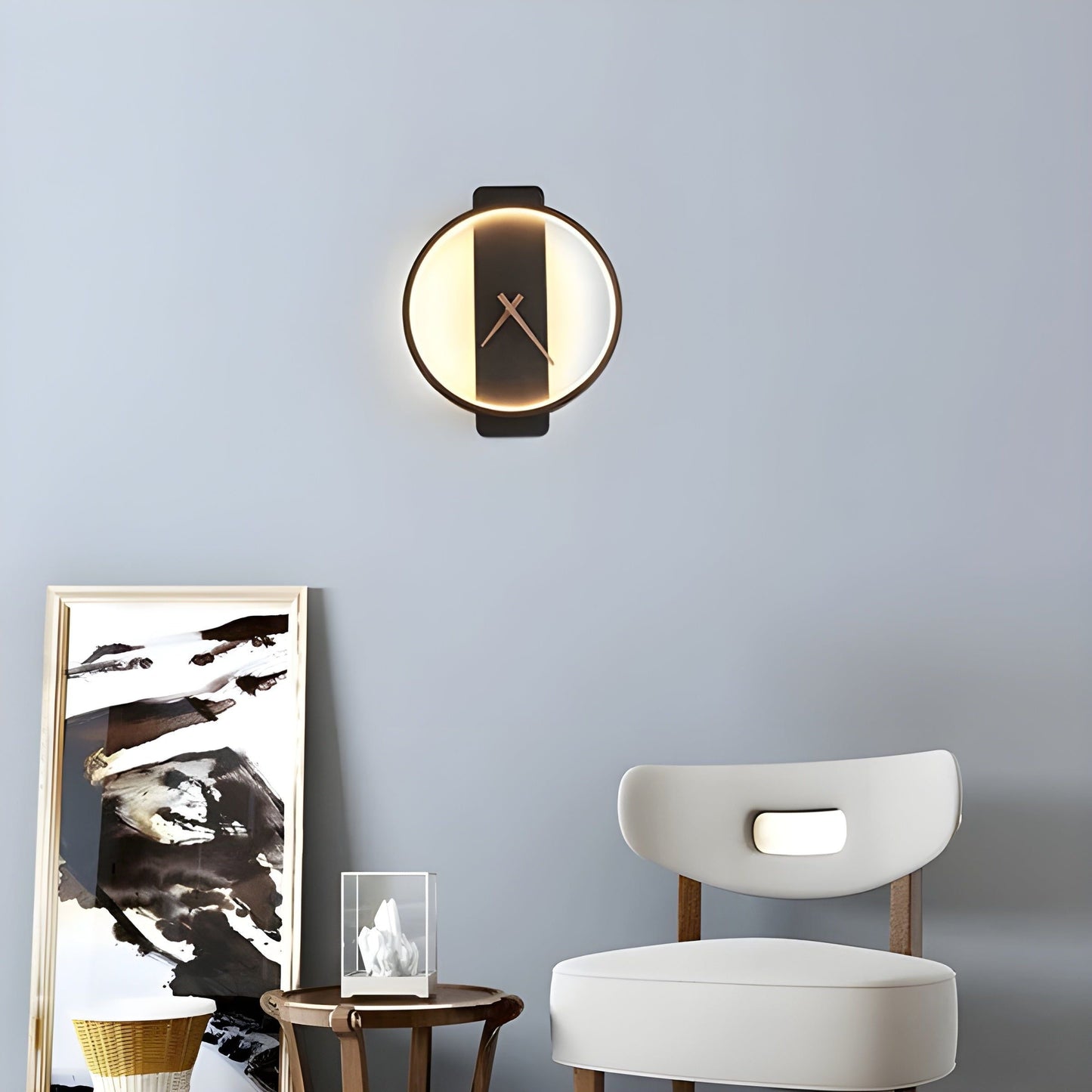 TimeLight - Modern justerbar LED-vägglampa i klockform