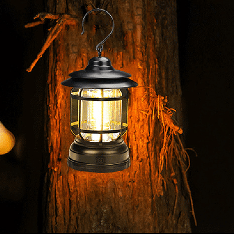 VintageGlow - Bärbar Retro Campinglampa