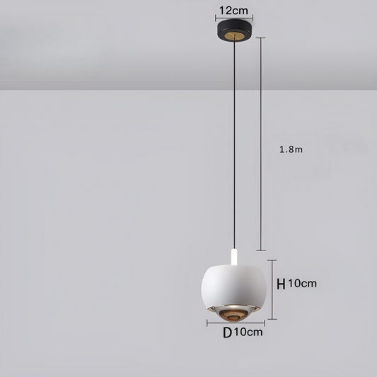 OrbitGlow - Minimalistisk hänglampa med LED-ljus med elegant, cirkulärt design
