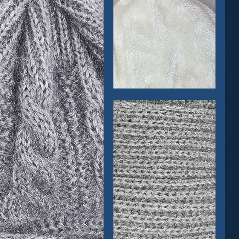 Carvallo | ScarfBeanie - Damensjal och Beanie-hatt i ett