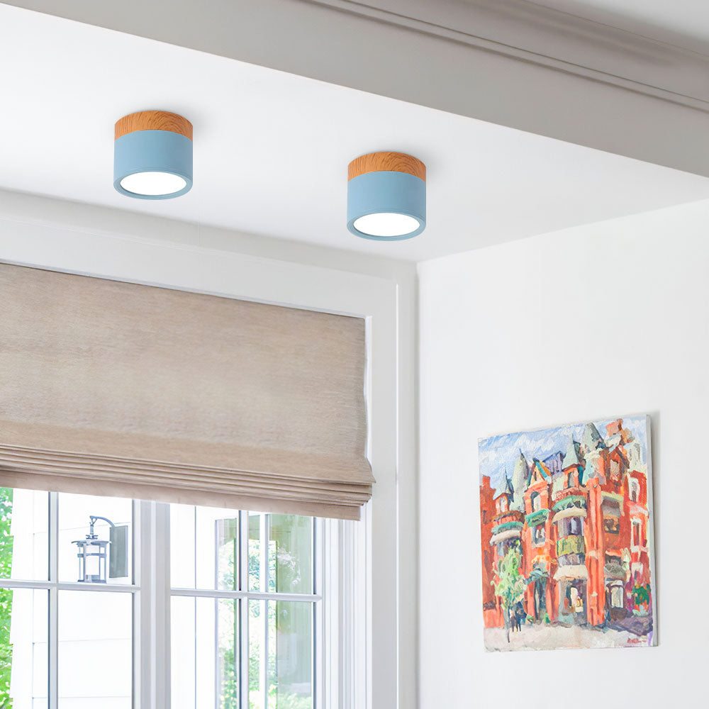 LED Taklampa Modern Flush Mount Cylinder