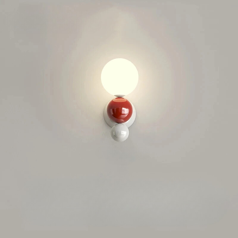 PearlGlow - Nordisk LED Vägglampa med Justerbart Färglys