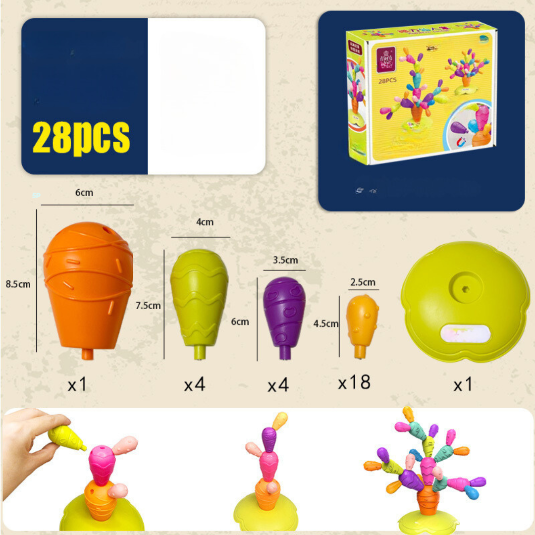 Montessori Magnetisk Kaktus Lektoy