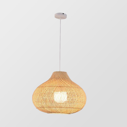 Boho Naturlig Handgjord Ö-lampa