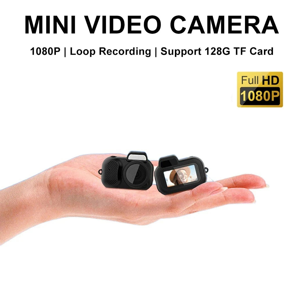 Bärbar Mini Vintage Kamera 1080P