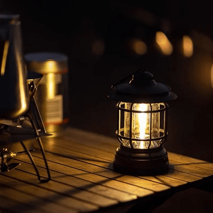 VintageGlow - Bärbar Retro Campinglampa