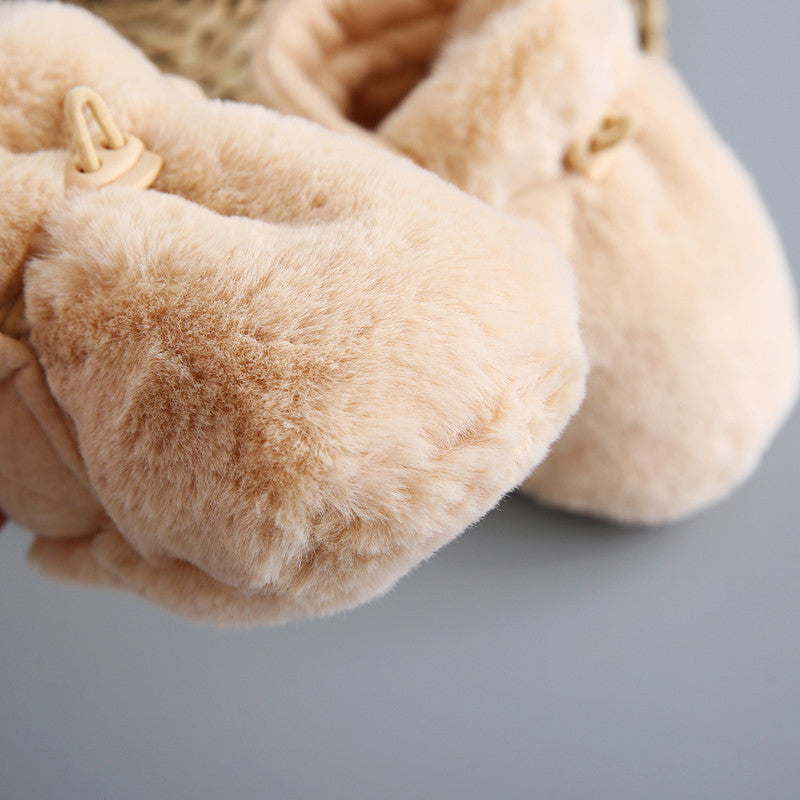 Carvallo - Baby Cartoon Plush Cotton Toddler Shoes