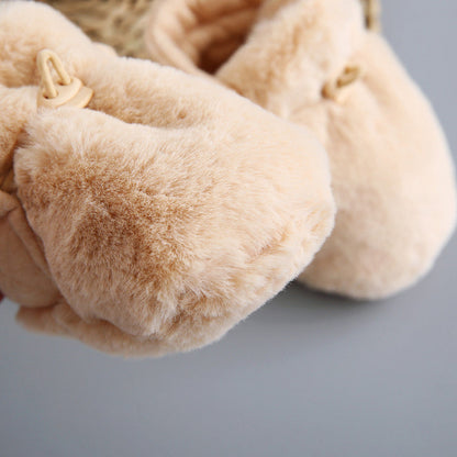 Carvallo - Baby Cartoon Plush Cotton Toddler Shoes