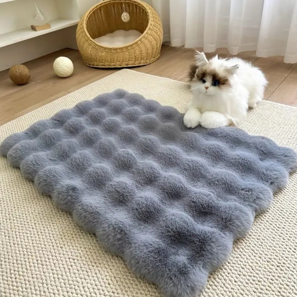 Lyxiga faux fur husdjurmattor