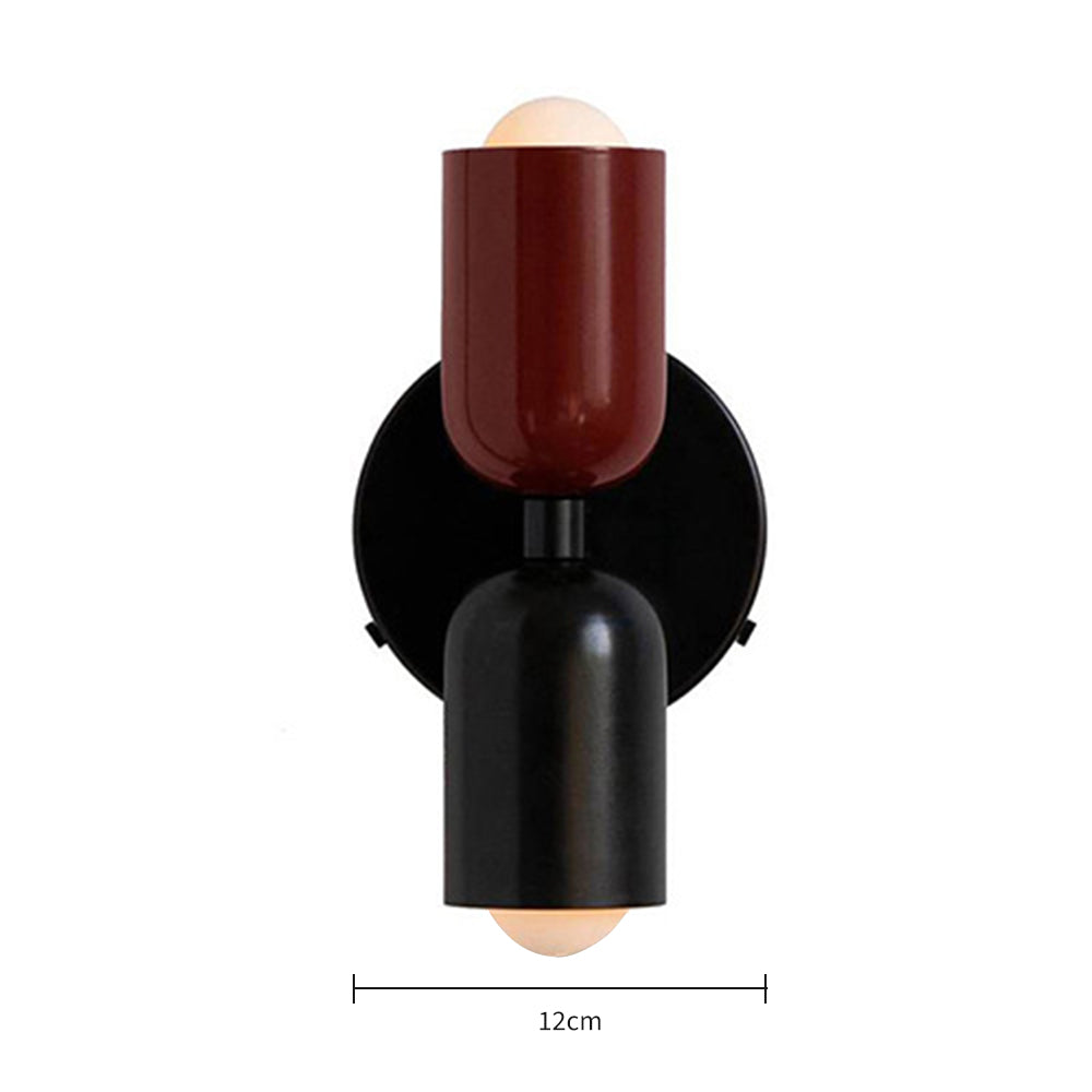 Vägglampa Modern Dubbel Glas Sconce Armatur