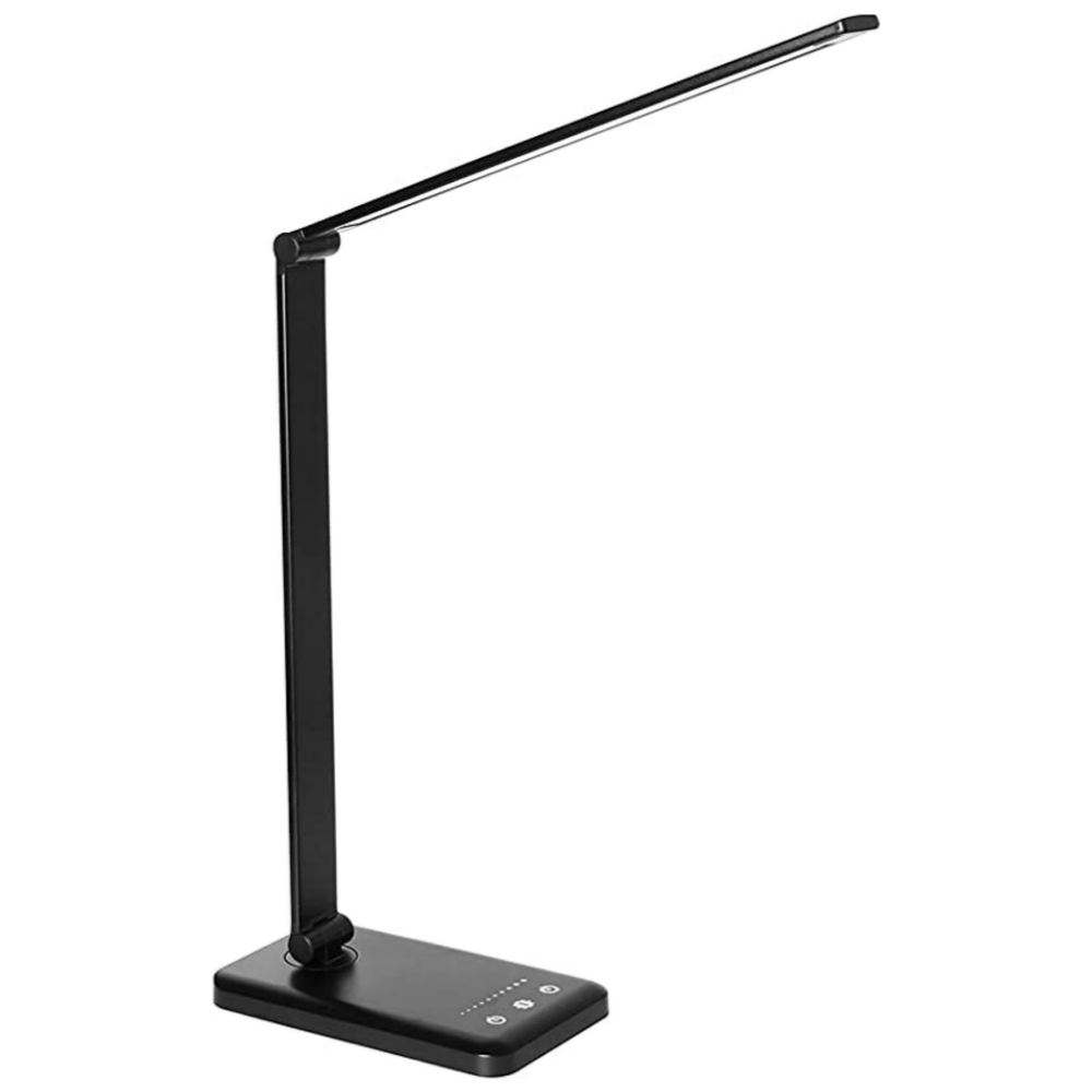 LED Skrivbordslampa - Skrivbordslampa med USB-laddningsport, 5 ljuslägen och ljusstyrkenivåer