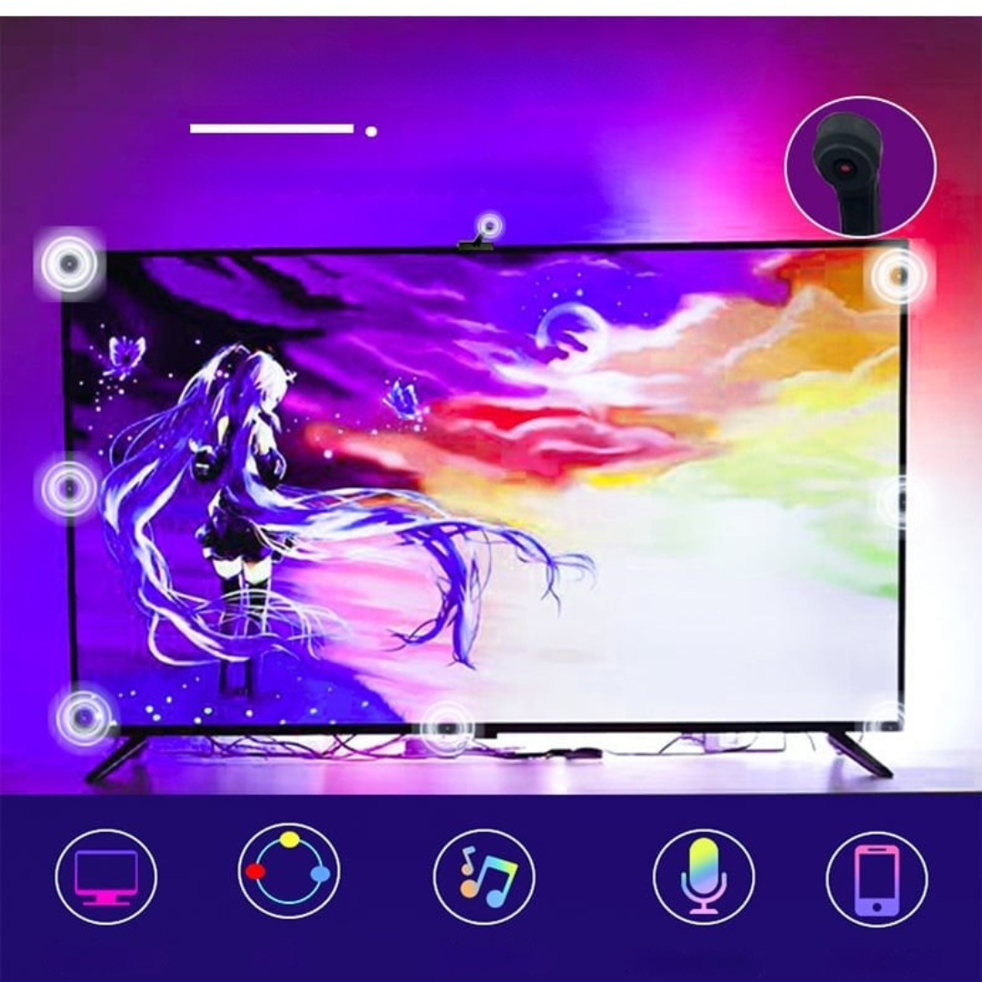 ColorCast – Synkroniserad LED-list för TV-skärmar