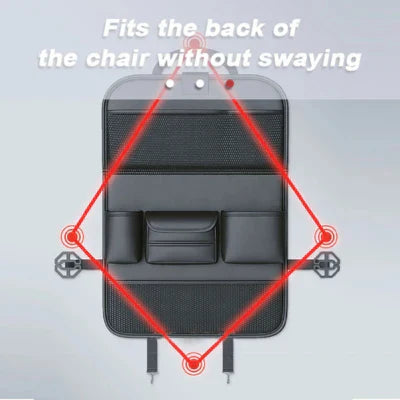 Bilens baksätesorganisatör med tabletthållarebricka