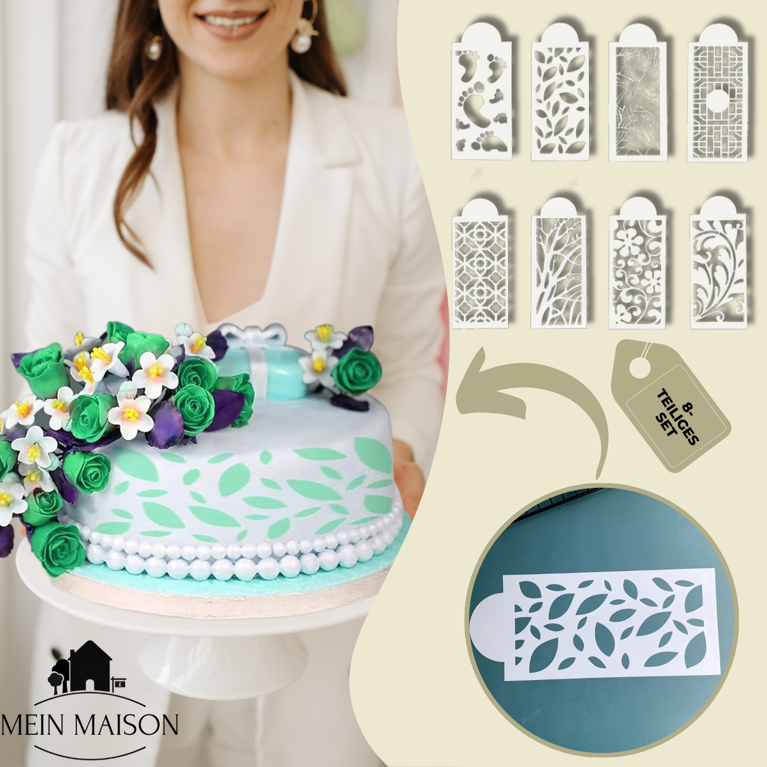 DecoLace™ - DIY-tårtdekorationsform i spets