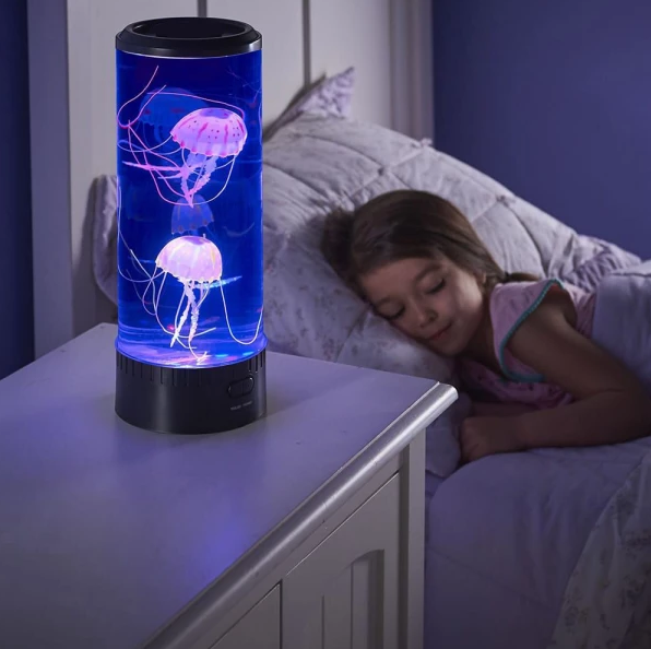 LED-jellyfish lavalampe akvarium för barn och vuxna