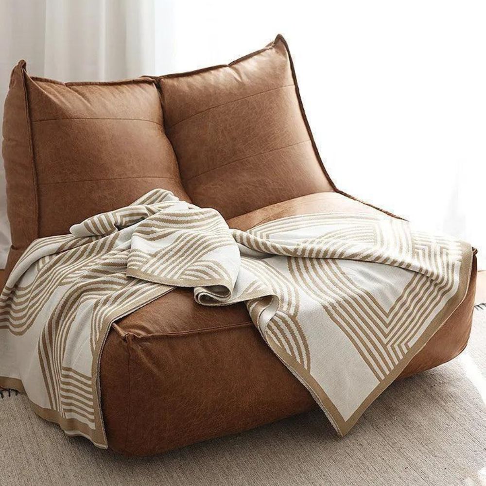 Snuggle Maze Stickad Filt