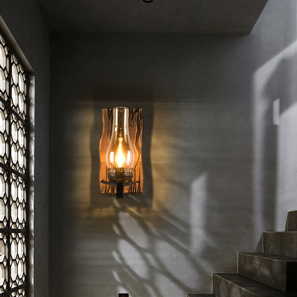 Austin Vintage LED Vägglampa Inomhus Vardagsrum/Sovrum Trä