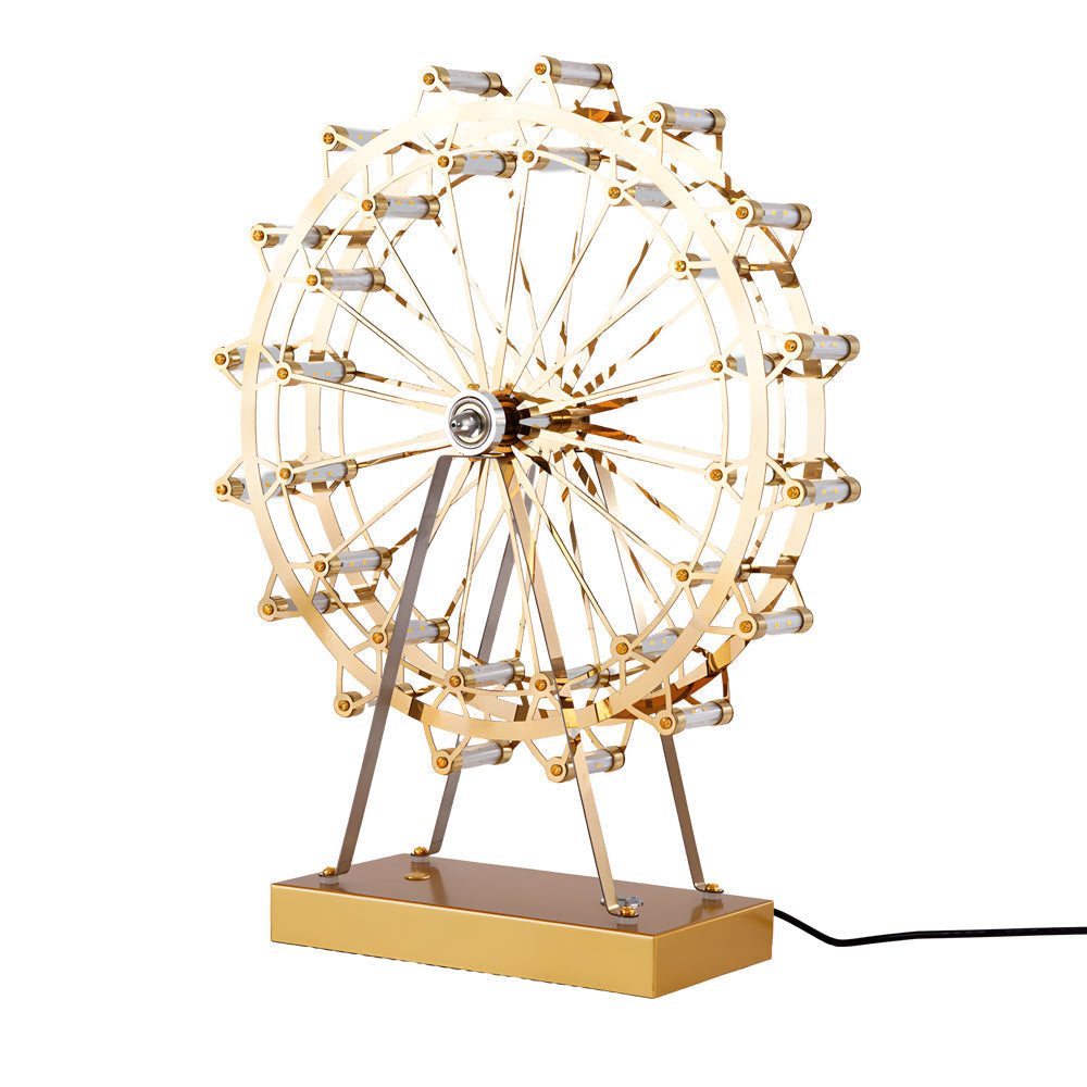 LumiCircus - Guld Rad Bordslampa med LED och Touch