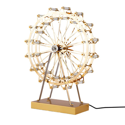 LumiCircus - Guld Rad Bordslampa med LED och Touch