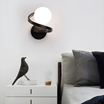 NordicGlow – Spiralvägglampa med modern LED och stilren spiraldesign för moderna rum