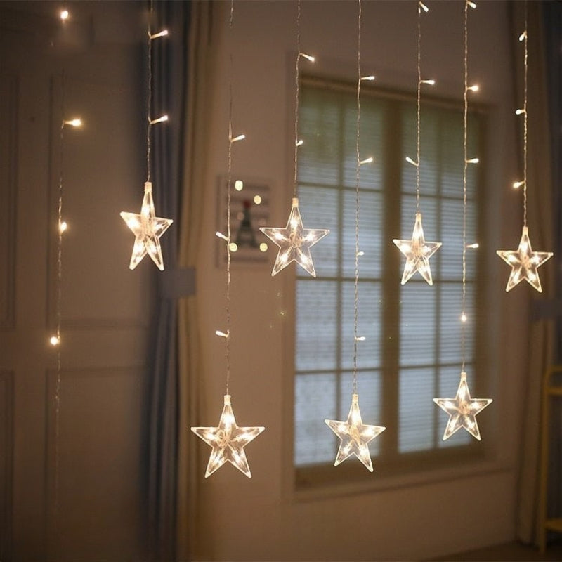 Carvallo – Stjärnformade Ljuskedjor med Kaskad-effekt för en Magisk Stämning