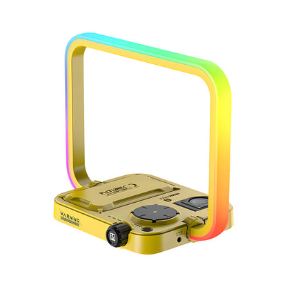 TechGleam - 3-i-1 Trådlös RGB Skrivbordslampa med Timer