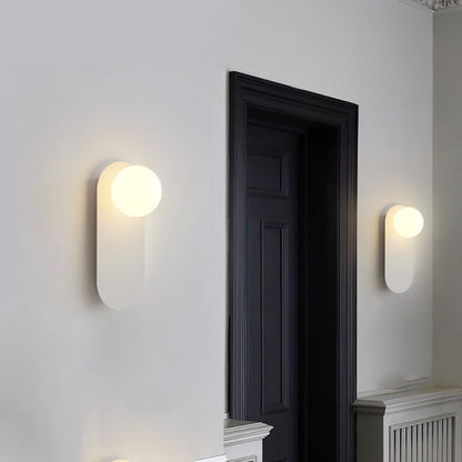 Vägglampa Modern Glasglob Metall Design
