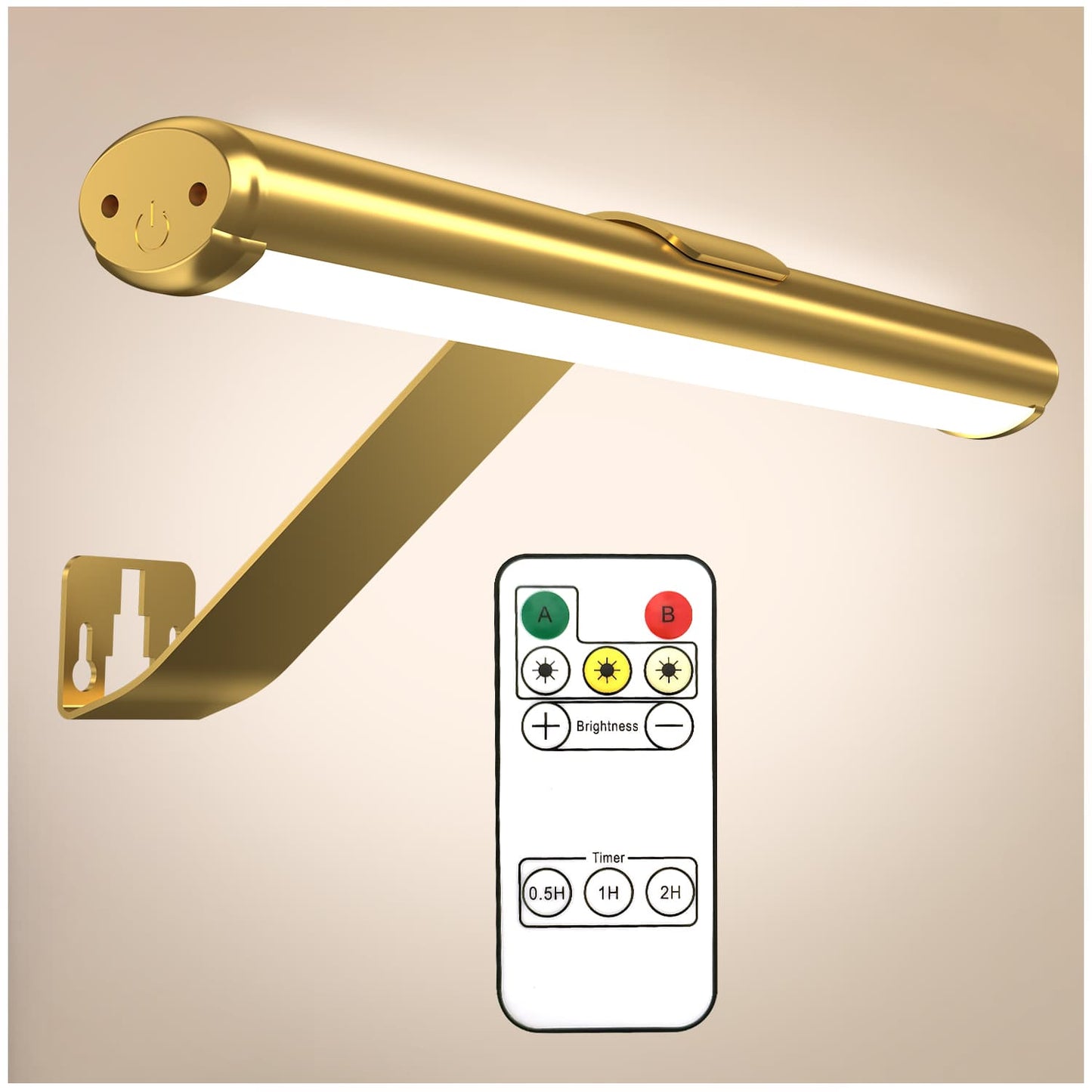 Royaleva Trådlös LED Uppladdningsbar Bildlampa med Fjärrkontroll - Perfekt för Konst och Fotografi