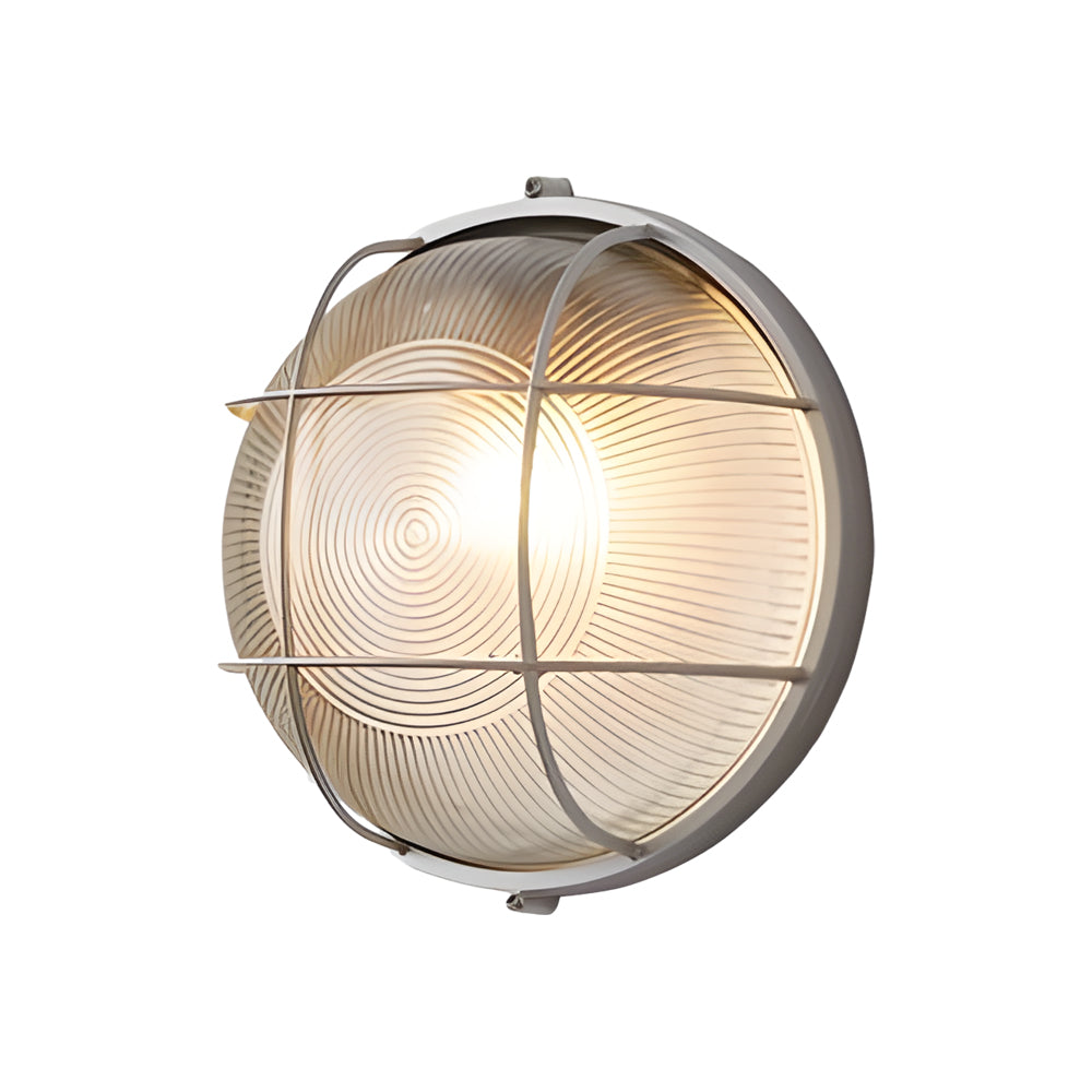 1-Ljuskälla Retro Industriell Oval/Rund Utomhusvägglampa