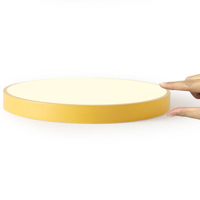 Elysia Modern Rund LED Taklampa Rosa Grå Metall Vardagsrum