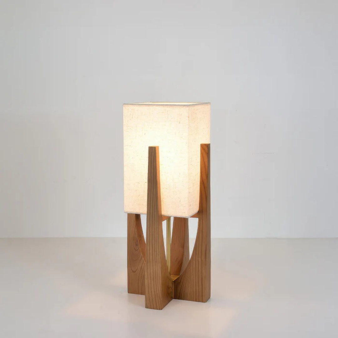 Luxora Nami | Trä‑bordslampa i japansk stil