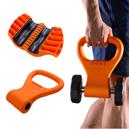 Kettlebell Hantelgrepp – Justerbart, Lättvikt GYM Utrustning Handtag för Reseträning, Passar Alla Hantlar