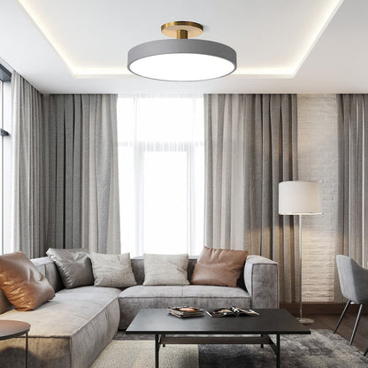 Modern Flush Mount Ceiling Light | 5.9×11.8–23.6 in | LED Rund Armatur | Hårdvara + Akryl | Brick by Brick